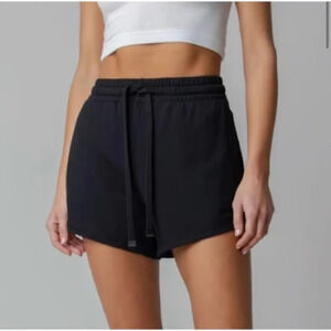 TALENTLESS Womens Modal Classic Shorts Black Size Large Spandex Drawstring 3.5”